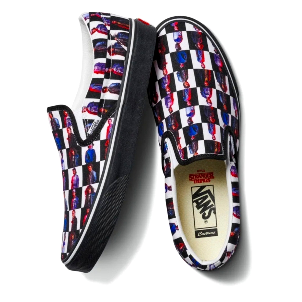 Stranger Things Rare Custom Slip On Vans